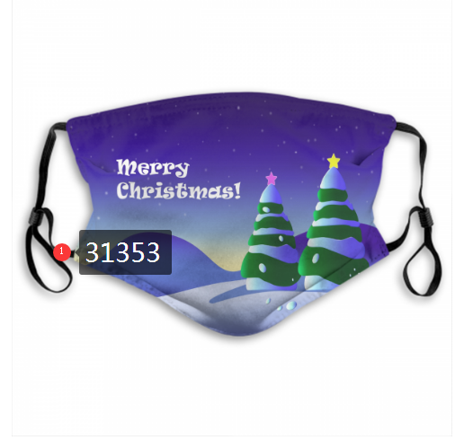 2020 Merry Christmas Dust mask with filter 70->mlb dust mask->Sports Accessory